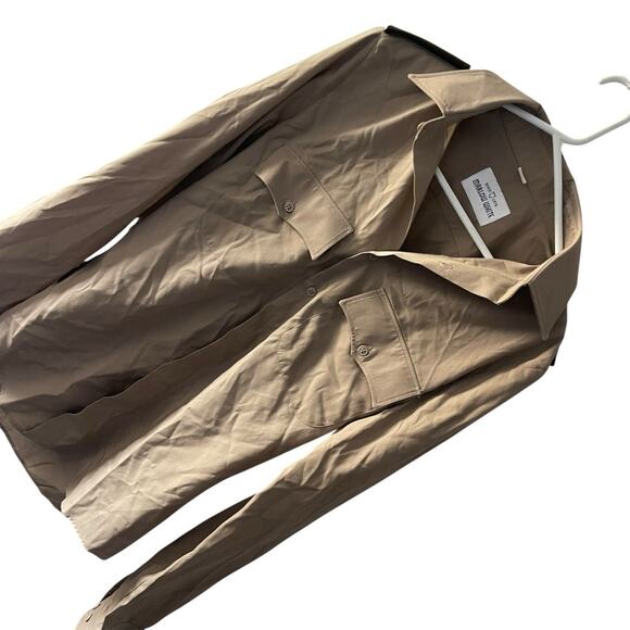 Marlow White Shirt Mens 15.5x38/38 R-C US Army Dress Style B Military Khaki22 - Picture 1 of 6